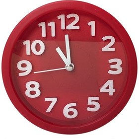 Resim Sones Yuvarlak 12cm Şeker Rengi Stereo Dijital Sessiz Çalar Saat Çocuk Öğrenci Çalar Saat Kırmızı 