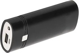 Resim 01 02 015 2x18650 DIY Güç Bankası Kutusu, Taşınabilir Hafif Evrensel USB Taşınabilir Şarj Cihazı Akıllı Telefon (Siyah) 