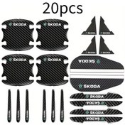 Resim Hightower 20 Parça Skoda Oto Aksesuar Seti: Çizilmelere Karşı Tampon Şeritler Ve Koruma Filmleri 