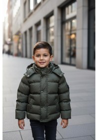 Resim Benitto Kids Erkek Bebek Şişme Mont 51374 Haki 