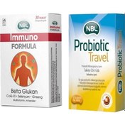 Resim NBL Immuno Formula Selenyum Beta Glukan 30 Tablet + NBL Probiyotik Travel Çiğneme 12 Tablet 