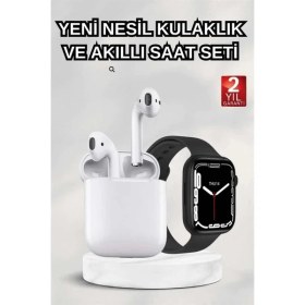 Resim Pileli Store 2025 Model Akıllı Saat ve 2.nesil Tws Bluetooth Kulaklık Anc Özelliği Amoled Ekran 