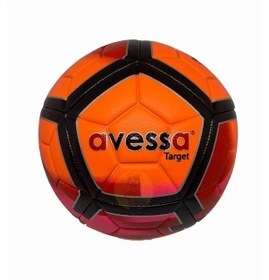 Resim Avessa Target Renkli Halı Saha Futbol Topu Dikişli 5 Numara Turuncu 