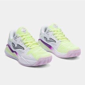 Resim Joma Tspıls2628om Spin Lady Toprak Kort Kadın Padel Ayakkabısı Sarı/mor 