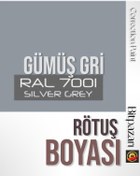 Resim izmir bit pazarı Gümüş Gri Beyaz Eşya Rötuş Boyası 25ml 