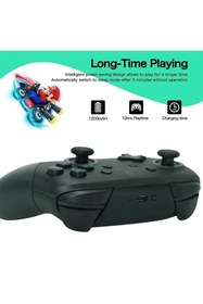 Resim GLRTech Nintendo Switch Pro Uyumlu Controller Kablosuz Bluetooth Gamepad Oyun Kolu 