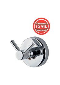 Resim Çelik Banyo Paslanmaz Pirinç Dilek Bornozluk Banyo Askısı Krom 