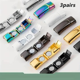 Resim 6-Pack Yeniden Kullanılabilir Metal Ayakkabı Bağlama Klipsi, Manyetik Ayakkabı Bağlama Tutucuları, Bağlamaksız Tasarım, Sevgililer Günü, Paskalya, Partiler, Düğünler, Spor Ayakkabılar, Günlük Ayakkabılar, Sneaker Bağlama Dekoru DIY Aksesuarları, Hediye Uyumlu, Taşınabilir 