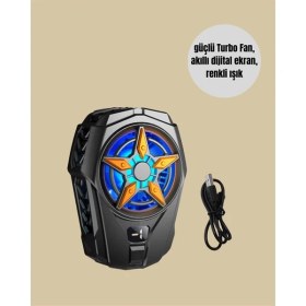 Resim Butik Bfs Mobil Cihaz Soğutma Radyatörü – Metal+Abs, Type-C Kablolu 