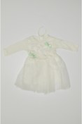 Resim Baby Slon Kids Clup Mevsimlik Uzun Kol Dantelli Iki Fiyonklu Tüllü Elbise 