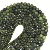 Resim 1 Strand Lingsai Doğal Güney Yeşim Taş Boncuklar DIY Takı Yapımı, Moda Temalı Dekoratif Boncuklar Kolye ve Kolye El Sanatları için 