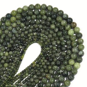 Resim 1 Strand Lingsai Doğal Güney Yeşim Taş Boncuklar DIY Takı Yapımı, Moda Temalı Dekoratif Boncuklar Kolye ve Kolye El Sanatları için 