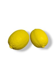 Resim 2 Adet Dekoratif Limon Ojbe Sarı Renkli Dokulu Limon Sarı 