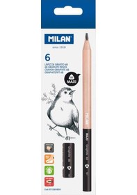 Resim Milan 71260606 Graphıte 6b Üçgen Maxı Kurşun Kalem - 6 Adet 