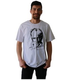 Resim Road Life Atatürk Baskılı T-shirt 