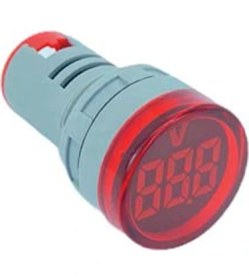 Resim 22MM Dijital Voltmetre 20-500V Ac Kırmızı 