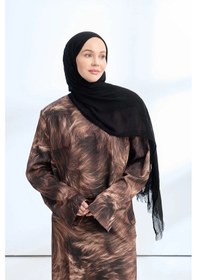 Resim Armanda Organic Touch Ketens Viskoz Şal- 3601 Siyah 