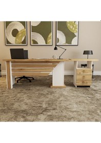 Resim Kalender Dekor Ophira-1-3 Ofis Büro Masası Takımı Oph02 