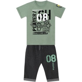 Resim Mshb&g Denokids Mshb & G Player 8 Erkek Çocuk T-shirt Kapri Şort Takım Çok Renkli 