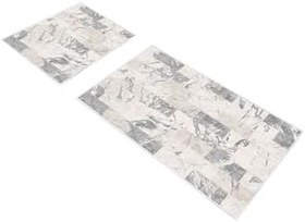 Resim Dekoreko Dijital Klozet Takımı 2087 Desen 3, Gri, 60 x 100 