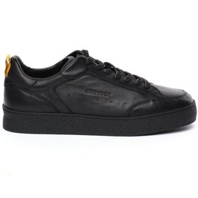 Resim Greyder 18520 Siyah Hakiki Deri Erkek Sneaker Ayakkabı 