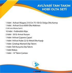 Resim Avlivari Alesta Niagara 210 Cm 75-150 Gr - Ecco 6000 Tam Takımı Kıyı Hobi Tekne Olta Seti-9925 