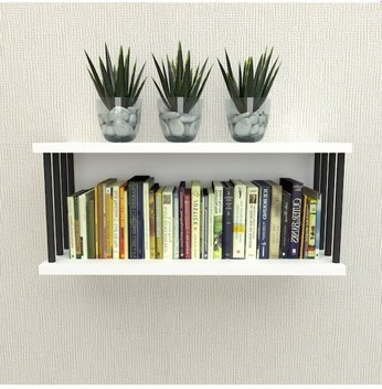 Decorotti Altın Varaklı Gizli Bölmeli Duvar Rafı - Cirino A2-3