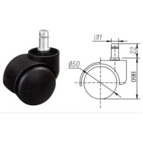Resim Hayal Sepeti Ofis Çalışma Koltuğu Tekerleği 5 Adet Dayanıklı 