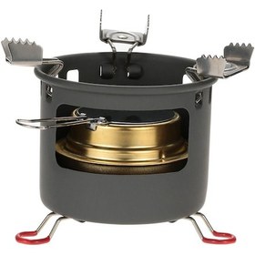 Resim Gajeena Alocs Taşınabilir Rüzgar Koruma Özellikli Katı Ve Sıvı Yakıtlı Kamp Ocağı - Hızlı Su Kaynatma Çok Renkli 