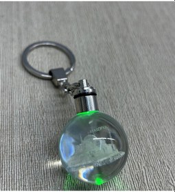 Resim Büro Ev Ofis İstanbul Hediyesi İçin Ledli Kristal Ayasofya Anahtarlık Çok Renkli 