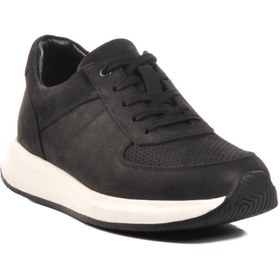 Resim WALKWAY Vadoo 2197 M Siyah Nubuk Hakiki Deri Erkek Sneaker 