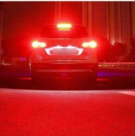 Resim Carub Ampul 12v 93 144 Led Şeffaf Oto Geri Vites Ampulü Fren Stop Lambası Tek Duy Kırmızı Br0404021 