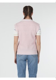 Resim Colin's Regular Fit V Yaka Triko Pembe Kadın Kazak CL1057397_Q1.V1_PIN Pembe 