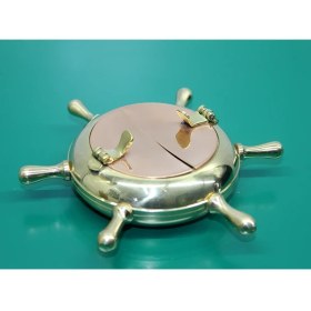 Resim Ttt Pirinç Dümenli Kapaklı Küllük 