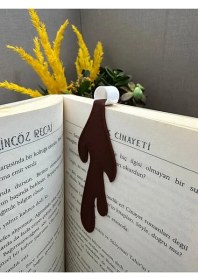 Resim 2 Adet Americano Kitap Ayracı Modeli Kahve Konseptli Mat Baskı Şık Hediye 