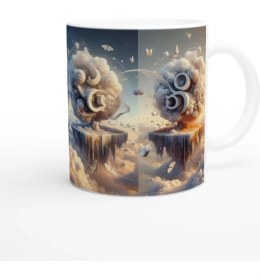 Resim Ikizler Burcu Baskılı Kahve Kupası - Elementsel Doğa Krallığı Temalı Vs4 