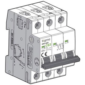 Resim Sigma Trifaze Otomatik Sigorta 3P C 25A 3Ka 