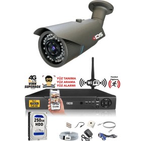 Resim Ids 1 Kameralı 5mp Sony Lensli 1080P Fullhd Güvenlik Kamerası Sistemi - Cepten Izle - 250DIŞ 