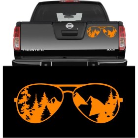 Resim Melek Pazarı Güneş Gözlüğü Dağcılık Off Road Oto Sticker, Araba STICKERI-S1793 