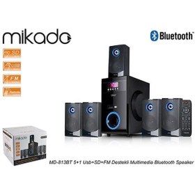 Resim Mikado Md-581bt 110w Usb/sd/fm/bt Destekli 5+1 Ses Sistemi Hoparlör - Speaker 