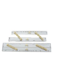 Resim Paralel Cetvel. 40cm. Tekne Navigasyon. Denizcilik Lise Gemici Cetveli 
