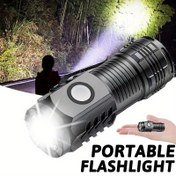 Resim MACROCOSM 1 adet 3-LED USB Şarj Edilebilir Balıkçılık Işığı Arka Klipsli - Parlak, Çok Fonksiyonlu Acil Durum Farı ve Manyetik Mini Çalışma Işığı, Dayanıklı ABS Malzemesi, Taşınabilir Elde Taşınabilir Yürüyüş Lambası, Açık Hava Maceraları, Kamp ve Acil Durum Kullanımı için, Kamp Lambaları 