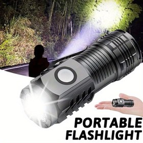 Resim MACROCOSM 1 adet 3-LED USB Şarj Edilebilir Balıkçılık Işığı Arka Klipsli - Parlak, Çok Fonksiyonlu Acil Durum Farı ve Manyetik Mini Çalışma Işığı, Dayanıklı ABS Malzemesi, Taşınabilir Elde Taşınabilir Yürüyüş Lambası, Açık Hava Maceraları, Kamp ve Acil Durum Kullanımı için, Kamp Lambaları 