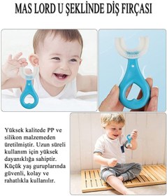 Resim Mas Lord U Şekli Bebek Diş Fırçası Pembe Renk (2-6 YAŞ) 