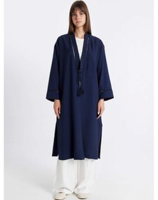 Resim Defacto Relax Fit Hakim Yaka Kimono C9691AX24SMNV31 Lacivert 