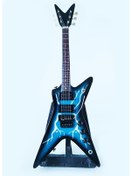 Resim El Yapımı 1/4 Ölçek Minyatür Elektro Gitar Dean Dimebag From Hell 