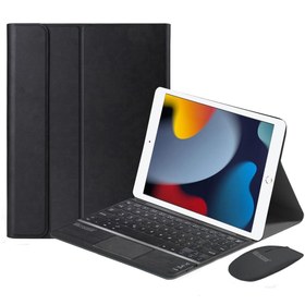 Resim Microcase Ipad 9.nesil 10.2 Uyumlu Bluetooth Touchpad Klavye+mouse+standlı Kılıf Bkk7 