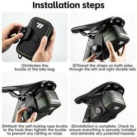 Resim Dancemonkey West Biking Yp0707394 Bisiklet Çantası Kendinden Kilitlemeli Su Geçirmez, Taşınabilir Alet Saklama Çantası Siyah Siyah 