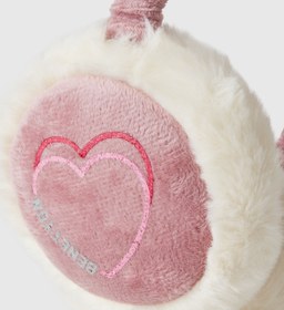 Resim United Colors of Benetton Kız Çocuk Gül Kurusu Kauçuk Baskılı Mikrofiber Peluş Kulaklık 