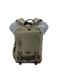 Resim Ççs London 51565 Kanvas Laptop Sırt Çantası Haki 